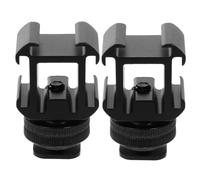 2 Set Base per Slitta Contatto Caldo a Tre Teste in Lega di Alluminio | Nero, Portatile e Leggero, Compatibilità, per Micro Film e Feste in Famiglia