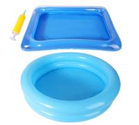 2 SET Basino Per Bagni Di Piscina Gonfiabile Da Piscina - Basino Di Lavaggio Pieghevole Piscina | Per Le Piscine Fuori Terra Per La Vasca Idromassaggio, Accessori Per Piscina
