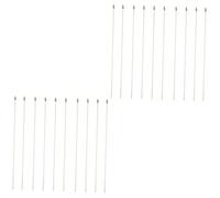 2 Set Bastoni Portabandiera Legno Asticelle Maneggevoli Per Festivi Facili Da Montare E Trasportare Stabilità Garantita Per Bandiere Piccole 10 Pezzi * 2