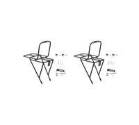 2 set Bike Front Carrier Rack Cargo Pannier per Bicicletta Ciclismo Mountain Road Bike Freno a Disco