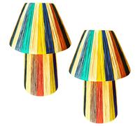 2 Set Boho Lampada da Tavolo Lampada da Comodino Scrivania Lampada Luci da Terra