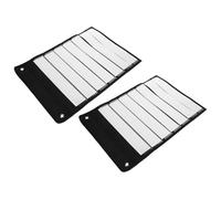 2 Set Calendario da Appendere con 7+1 Tasche Magnetiche Nero | Materiale Poliestere e Ferro Resistente, Carte Cancellabili a Secco Incluse, per Gestione Lezioni e Programmazione