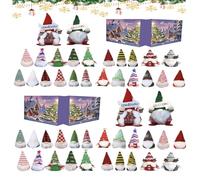 2 Set Calendario Per L'avvento Gnome Natale 2025 - Giocattolo Calendario Conto Alla Rovescia Natale Con 24 Pezzi Decorazioni Gnome Uniche - Giocattolo Di Peluche Per Bambola Nana - Per Adulti Bambini