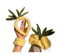 2 Set cartone animato divertente giallo ananas fascia per capelli coreano carino viso lavaggio fascia per capelli dolce semplice morsetto per capelli pressione testa antiscivolo