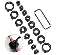 2 Set Collare di Arresto Profondità Trapano Anelli di Arresto per Trapano Stop di Profondità Trapano con Chiave Esagonale per Punte da Trapano a Foratura Costante(3mm 4mm 5mm 6mm 8mm 10mm 12mm 16mm)