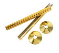2 Set Copri Tubi Decorativi Oro in Plastica per Bagno e Rubinetto | Copre Giunti a Muro e Angoli Valvole, Finitura Oro, Installazione Rapida, per Ristrutturazione Bagno e Casa