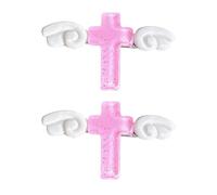 2 / set copricapo con fermaglio per capelli in resina gotica adorabile con brillante e design a crocifisso per copricapo estetico con barrette per ragazze dolci