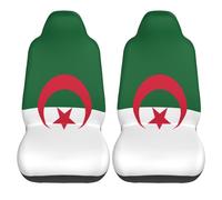 2 Set Coprisedili Anteriori Auto Algeria Algerians Classic Flag Coprisedili per Auto Customed Elastico Coprisedile Anteriore, per Veicoli, SUV, Berline