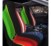 2 Set Coprisedili Anteriori Auto America Saint St. Kitts And Nevis Flag Coprisedili Auto Lavabili in Lavatrice Customed Copri-Sedile, per Camion, Berline, Veicoli