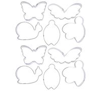 2 set da 10 pezzi adorabili fai da te per cioccolato (argento) per gelato