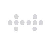 2 set da 5 pezzi di 6 mm in gomma bianca poggiapolsi per clarinetto oboe