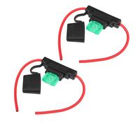 2 Set DC 12V 10AWG 10 Calibro ATC Linea Fusibile Contenitore con 30A Fusibile