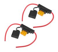 2 Set DC 12V 10AWG 10 Calibro ATC Linea Fusibile Contenitore con 40A Fusibile