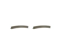 2 set di 1:87 Treno Elettrico Track Parti HO Gauge Curvo Pista per Treno Ferrovia Set