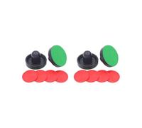 2 set di 1 set di mini spintori e dischi da hockey ad aria compressa e 2 spintori blu scuro, 96 mm