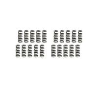 2 set di 10 anelli a 5 anelli per rilegatura, dorsi per ufficio, quaderni, diari, colore nero e bianco, diametro 15 mm