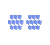 2 set di 10 tamponi in silicone per tromba contralto in ottone, eufonio, tuba, tromba, 3,5 mm, blu