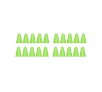 2 set di 10 tappi per pennino, professionali, resistenti ai graffi, pratici in silicone, per touchscreen e pennini, colore: verde erba