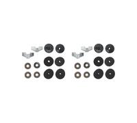 2 set di 14 feltri per supporto piatti Φ4 cm per batteria con dadi ad alette di ricambio per piatti neri φ3,8 x 2,6 cm