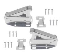 2 set di 2 buttafuori automatici a molla, sistema di chiusura a scatto con viti per accessori per porte dell'armadio