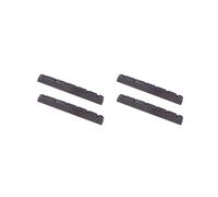 2 set di 2 pezzi di plastica scanalato chitarra elettrica dado nero
