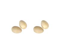 2 set di 2 pezzi in legno uova maracas mano strumento per adulti bambini bambini M, beige
