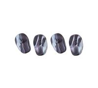 2 set di 2 protezioni per le orecchie in silicone morbido per tintura dei capelli, per uso domestico fai da te, nero, 7,5 x 5 x 2,5 cm