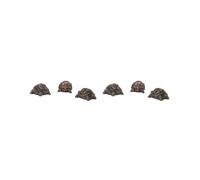 2 set di 3 alzate per vasi per piante, sollevatori per prato, patio, portico, vaso, piedi, tartaruga, 6 x 3,8 x 2,8 cm