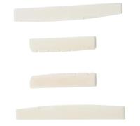 2 Set Di 4 Pezzi Di Chitarra Acustica A 6 Corde Sella E Dado Per Ponte In Osso Realizzati In Porosità Ossea Minima Guitar Nut Set
