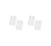 2 set di 4 piedini per sedia, silenzioso, decorazione per la casa, rettangolare, accessorio per divano, bianco
