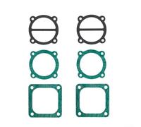 2 set di 6 piastre per compressore d'aria, valvola a lamella, testa cilindrica, guarnizioni, kit di ricambio per compressori d'aria, guarnizioni per piastre e rondelle