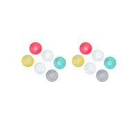 2 set di 6 x 1:6 scala Dollhouse Records modello bambola accessori decorazione per casa, trasparente, 5 cm