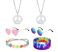 2 Set Di Accessori Per Abbigliamento Hippie, Accessori Hippie, Abbigliamento Da Donna Degli Anni Settanta, Accessori Da Donna, Accessori Per Abbigliamento Hippie
