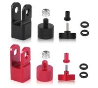2 set di adattatori per microfono per HyperX QuadCast, adattatore per supporto microfono in metallo resistente con filettatura da 3/8 '' o 1/4 '' per montaggio a braccio da studio e configurazione