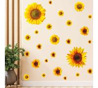 2 set di adesivi da parete fai -da -te fiore margherite decalcomanie della
