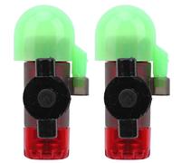 2 Set di Allarme per la Pesca con Canna, sensore per la Pesca Notturna Allarme per Asta con Luce LED Tipo di palo di bloccaggio sensibile al Segnale