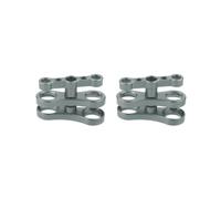 2 set di Alluminio Standard 1 "Morsetto a sfera per Subacquea Diving Light Arm System grigio, 7 x 4,5 cm