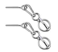 2 set di anelli for legare i cavalli, finimenti e accessori for cavalli, attrezzature for l'addestramento dei cavalli, accessori sicuri for cavalli con bullone ad occhiello, anelli for legare