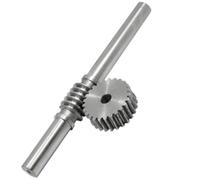 2 set di barre a vite senza fine in acciaio modulo 45 240 mm x 20 mm, ruote a vite senza fine in acciaio 2M, parti di trasmissione di grandi dimensioni 15 20 30 denti(40)