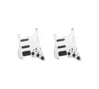 2 set di battipenna precablati pratici per chitarre acustiche elettriche e acustiche, montaggio con presa da 3,5, 22,2 x 28,1 cm