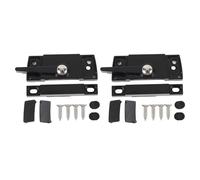 2 set di blocchi di fulmine, fermo di finestra scorrevole con viti adatte a scorrimento verticale e orizzontale (Nero)