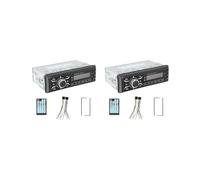 2 set di Bluetooth 4.0 Lettore MP3 24V Ricevitore FM Radio USB Caricabatteria per Auto