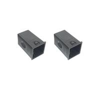 2 set di boccole per tubi, da 60 a 50 mm, boccola per tubo, manicotto adattatore cavo 100 mm, nero