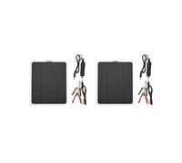 2 set di caricabatterie da 12 V a pannello solare Dual USB di ricarica della batteria con cavo accessorio per camion di emergenza all'aperto barca 5W