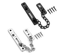 2 Set Di Catene Per Serrature Per Porte, Catene Per Serrature Per Porte In Acciaio Inossidabile, Catene Per Serrature Per Porte Di Sicurezza, Utensili Domestici, Adatte Per Porte, Finestre, Ecc.