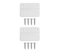 2 set di cerniere di ricambio in plastica con 8 viti in acciaio inox, kit di parti per refrigeratori igloo, cerniere per il miglioramento della casa