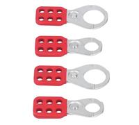 2 Set di Chiusure di Blocco Hasp di Interblocco a 6 Fori Manico in Nylon Hasp di Sicurezza Industriale in Acciaio 1 Pollici 1,5 Pollici