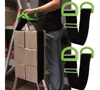 2 set di cinghie per il trasporto di carichi pesanti, trasloco, 600 lb max. Tracolla per imballatori di mobili. Tracolla regolabile. Per scatole di trasporto, materassi, forniture per ufficio,
