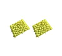 2 set di ciottoli per massaggio ai piedi, piastra a pressione per dita dei piedi, coperta shiatsu Yg Mat giallo, 37 x 29,5 x 3,2 cm