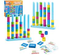 2 Set di Color Stack Game,Testa a Testa Impila e Ordina Il Gioco dei Colori con 50 Sfide,Sfide Logiche,Giochi da Fare in Famiglia Adatti a Bambini e Adulti,Perfetti per Le Serate in Compagnia